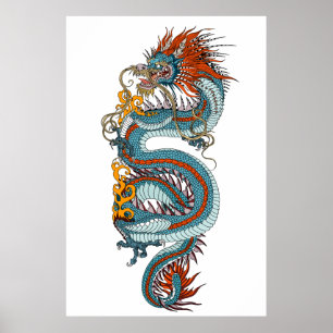 Traditional Chinese dragon Poster