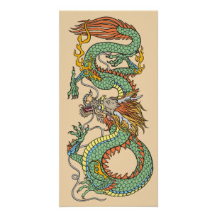 Traditional Chinese dragon Poster