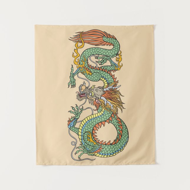 Traditional Chinese dragon Tapestry (Front)