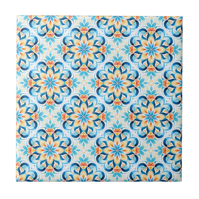 Traditional Chinese Pattern Artistry Tile (Front)