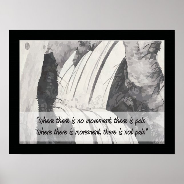 Traditional Chinese saying Pain Poster (Front)