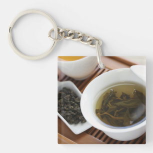 Traditional Chinese tea ceremony: oolong tea Key Ring