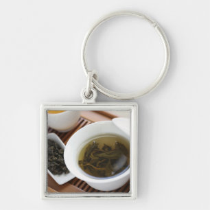 Traditional Chinese tea ceremony: oolong tea Key Ring