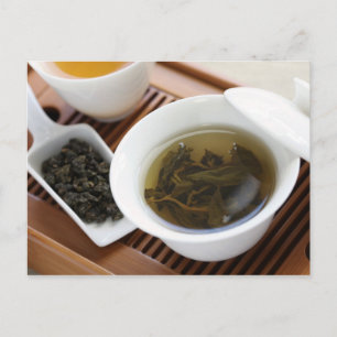 Traditional Chinese tea ceremony: oolong tea Postcard