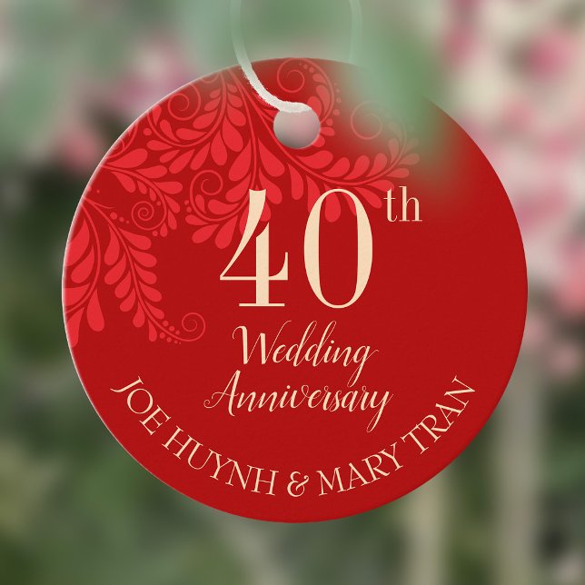 Traditional Chinese Wedding Anniversary Favour Tag (Creator Uploaded)