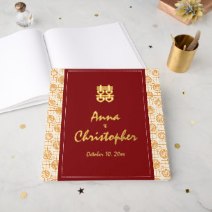 Traditional Chinese wedding auspicious peranakan  Guest Book