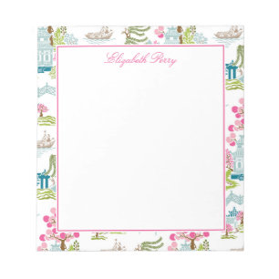 Traditional Chinoiserie in Spring Colours Notepad