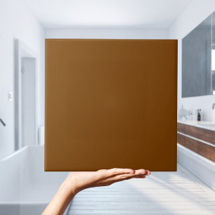 Traditional Chocolate Brown Solid Colour Tile
