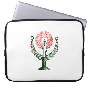 Traditional Christmas Candle Laptop Sleeve