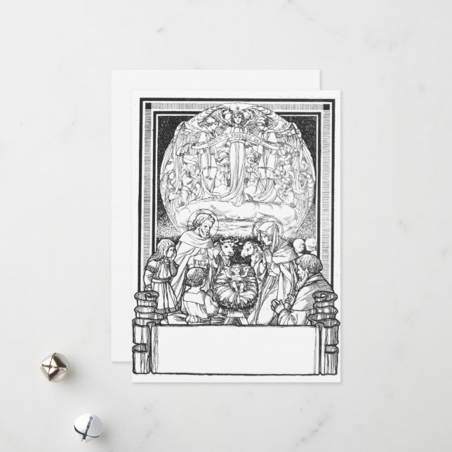 Traditional Christmas Card (Front/Back In Situ)