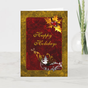 Traditional Christmas Design Holiday Card