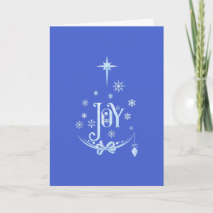 Traditional Christmas Heartfelt Sentiment of Joy Card