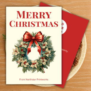 Traditional Christmas Holiday Card for Clients