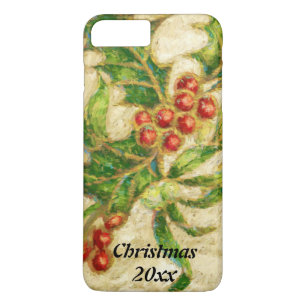 Traditional Christmas Holly with Berries iPhone 8 Plus/7 Plus Case