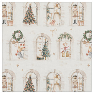 Traditional Christmas preparations Nostalgic winte Fabric