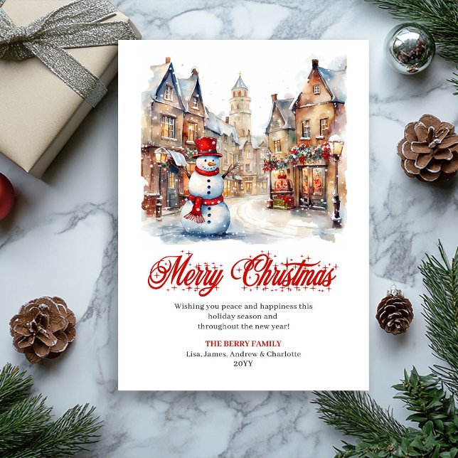 Traditional Christmas scene greeting card (Traditional Christmas scene greeting card

)