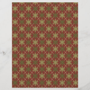 Traditional Christmas Scrapbook Paper