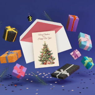 Traditional Christmas Tree Greeting Card
