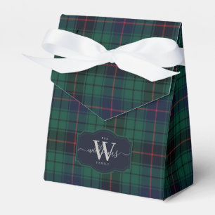 Traditional Clan Davidson Scottish Tartan Plaid Favour Box