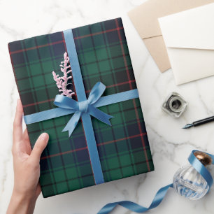 Traditional Clan Davidson Scottish Tartan Plaid Wrapping Paper
