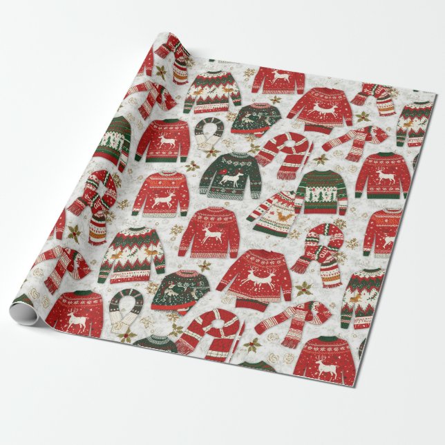 Traditional/Classic Christmas Paper (Unrolled)