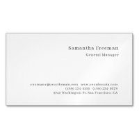 Traditional Classical Plain Black White Minimalist