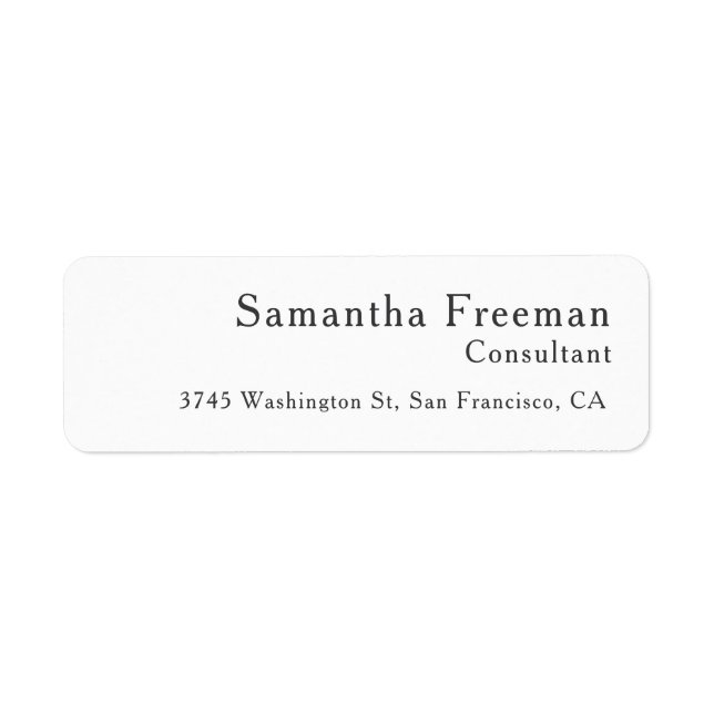 Traditional Clean Plain White Minimalist (Front)