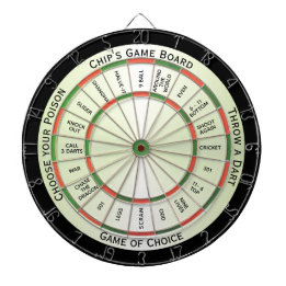 Traditional Colour Combo Personal Regulation Dartboard