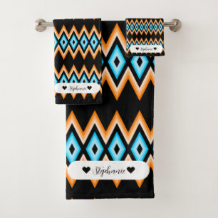 Traditional Colourful Peruvian Pattern  Bath Towel Set
