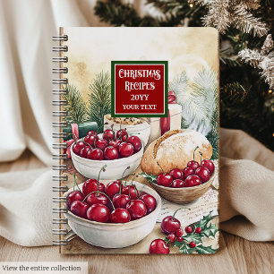 Traditional Cookbook Notebook For Holiday Meals