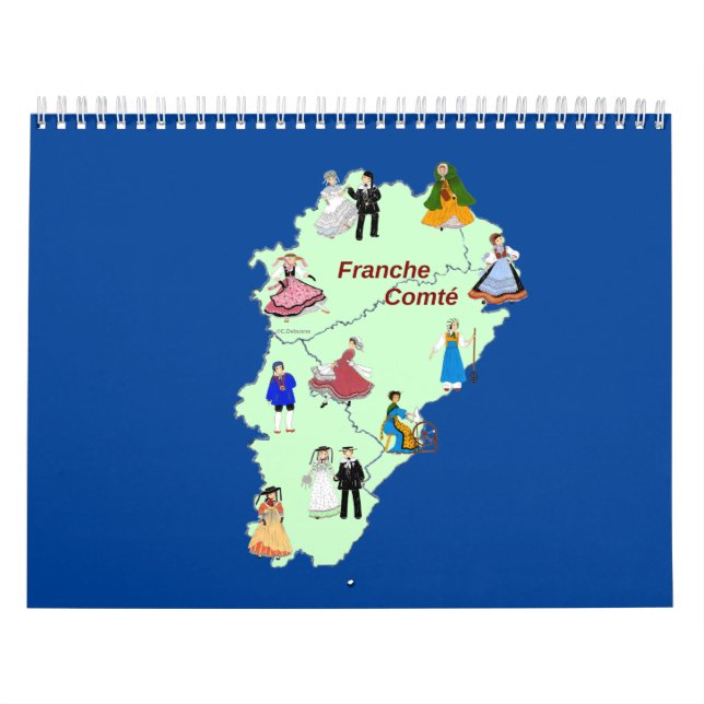 Traditional Costume of Franche-Comté Calendar (Cover)