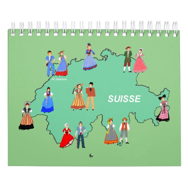 Traditional costumes of SWITZERLAND Calendar (Cover)