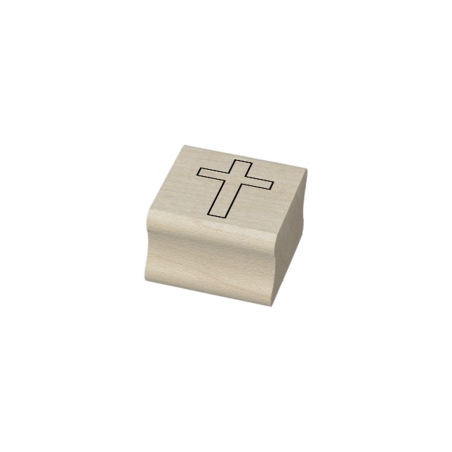 Traditional Cross - Christian Religious Crucifix Rubber Stamp (Stamp)
