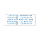 Traditional Custom Business 5 Lines of Serif Text
