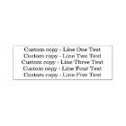Traditional Custom Business 5 Lines of Serif Text