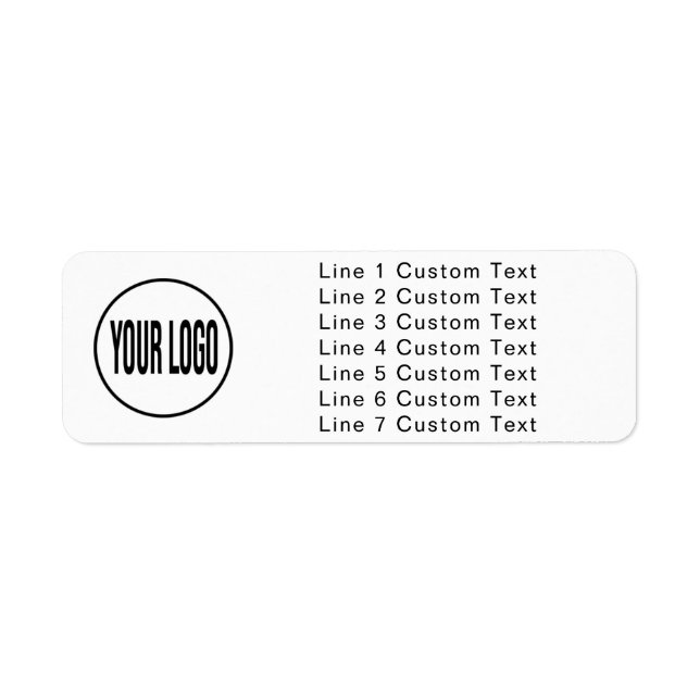 Traditional Custom Business 7 Lines With Logo (Front)