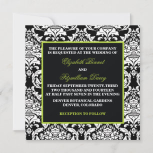 Traditional Damask Invitation