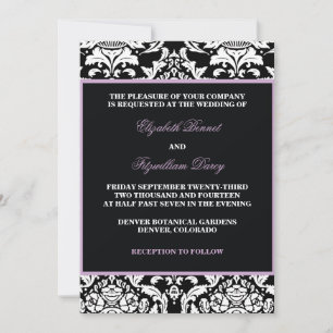 Traditional Damask Invitation