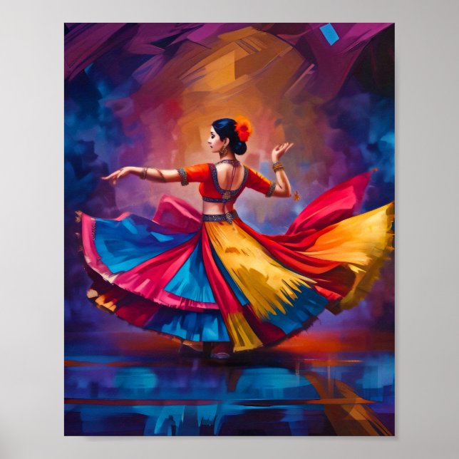 Traditional dancer Print, Poster Paper (Matte) (Front)