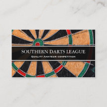Traditional Dart Board Business Card