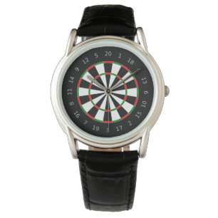 Traditional Dartboard Sports Design Watch
