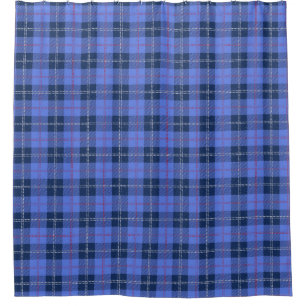Traditional Davidson Clan Plaid Tartan Shower Curtain