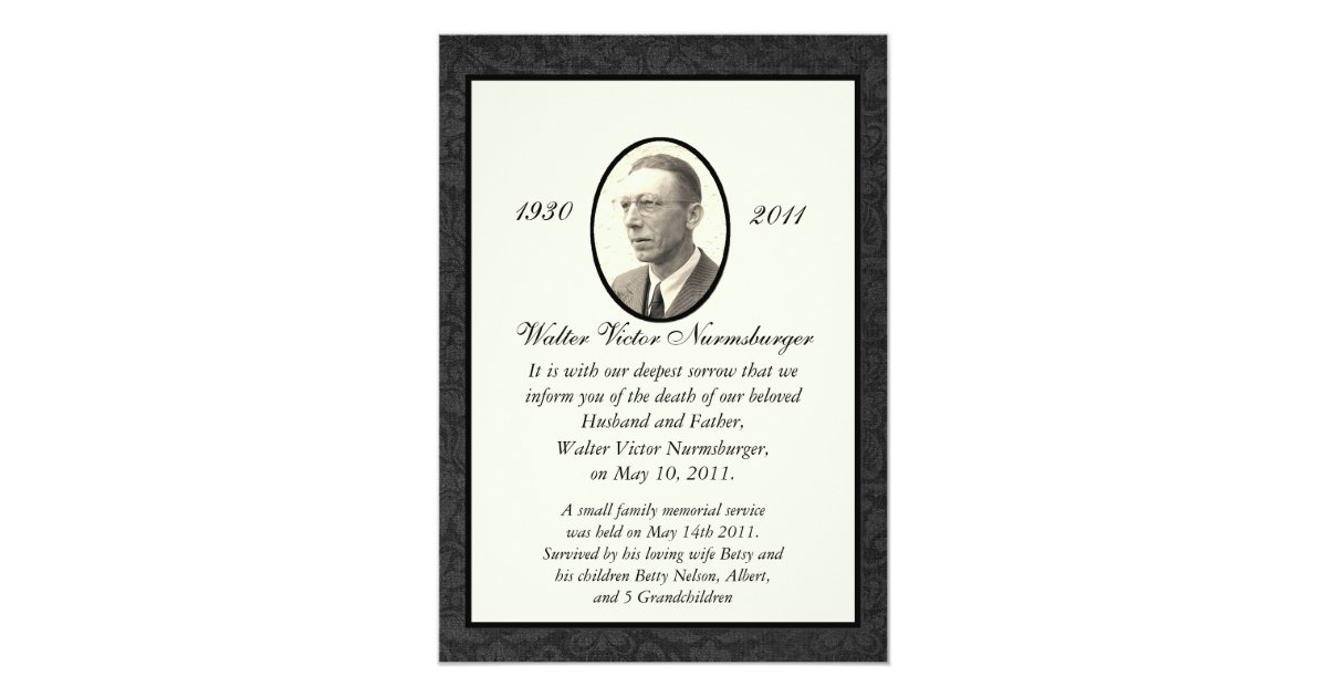 funeral invitation templates free