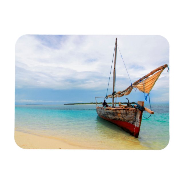 Traditional Dhow, Zanzibar, Tanzania Magnet (Horizontal)