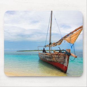 Traditional Dhow, Zanzibar, Tanzania Mouse Mat