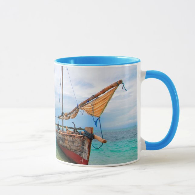 Traditional Dhow, Zanzibar, Tanzania Mug (Right)