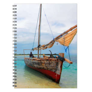 Traditional Dhow, Zanzibar, Tanzania Notebook