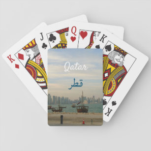 Traditional Dhows in Doha  Qatar Playing Cards