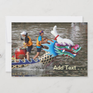Traditional Dragon Boat Racing Down the River