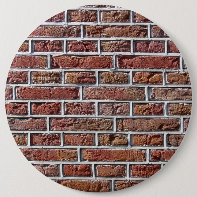 Traditional Dutch Brickwork Pointing Photo 6 Cm Round Badge (Front)